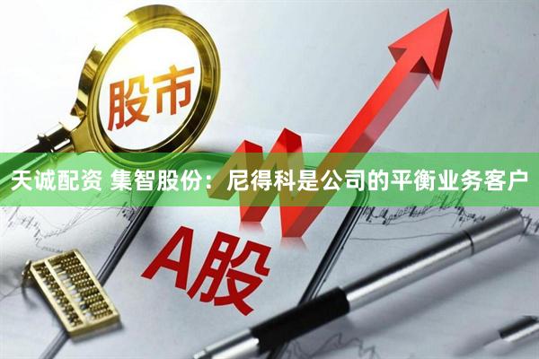 天诚配资 集智股份：尼得科是公司的平衡业务客户